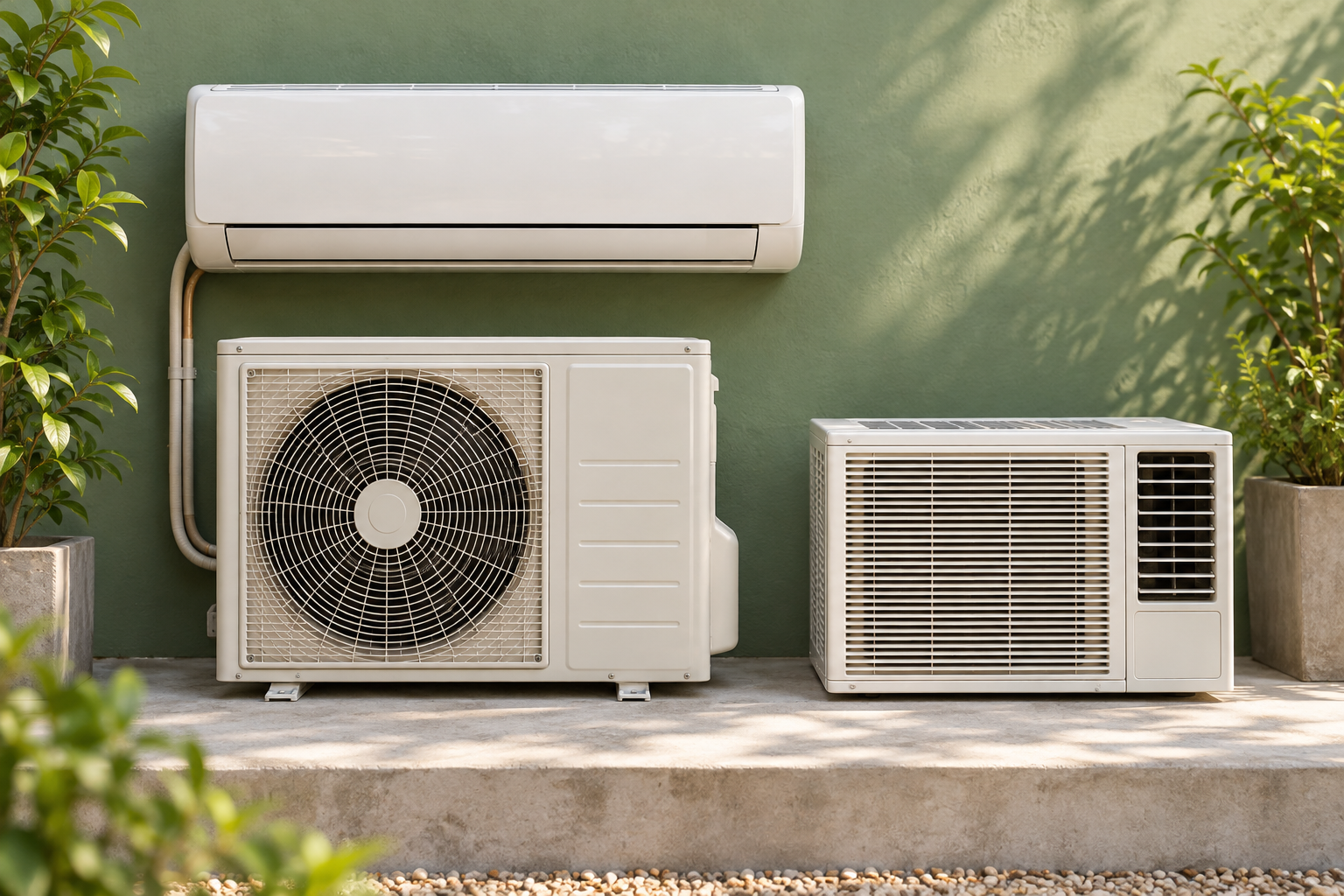 Used split AC outdoor unit and indoor unit loaded for collection in Mumbai